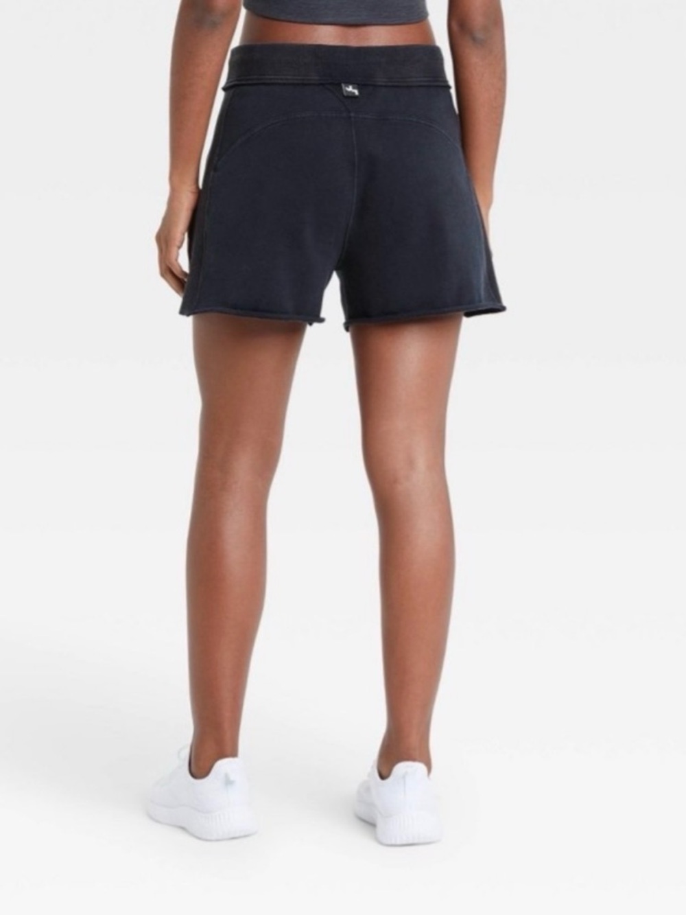 JoyLab French Terry Shorts Black Mid Rise NWT Large Pockets - Picture 2 of 2